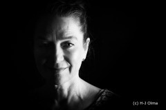 Portrait in Schwarz-Weiß