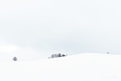 Weiter Blick an einem kalten Nachmittag