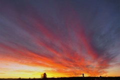 Sonnenuntergang in Grafing