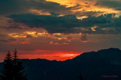 Sonnenuntergang am Rossfeld