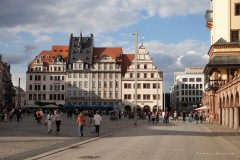 Marktplatz in Leipzig mit Alter Waage