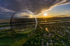 Sonnenuntergang über Wien