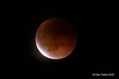Das Ende der Mondfinsternis 
