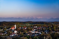 Ebersberg im Abendlicht