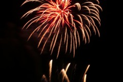 Feuerwerk auf dem Ebersberger Volksfest im August 2025