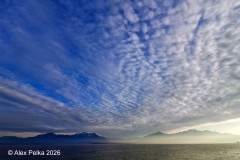  Blick von der Fraueninsel auf den Chiemsee und die Berge 