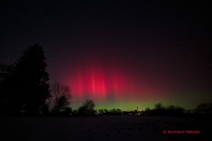 Aurora Borealis in Rot