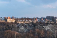 Burg in Burghausen, von Westen gesehen