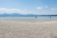 Niedrigwasser am Chiemsee