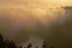 Sonnenaufgang überm Isartal