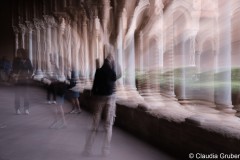 Monreale - Klostergang mit Personen
