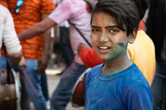 Young Holi Visitor - Vrindavan - India