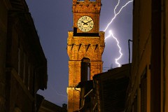 Gewitter über Pienza